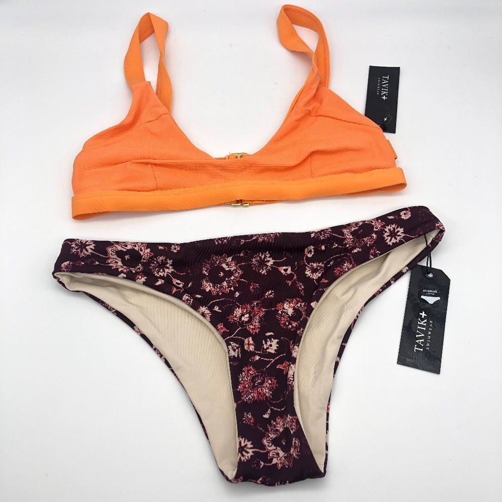 New Tavik Purple & Orange Bikini - Size XS